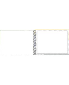 imagem de detalhe produto Caderno de Cartografia e Desenho Milimetrado Espiral Capa Dura Zoom+ Masculino 96 Folhas