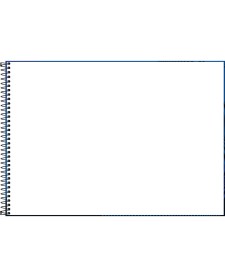 imagem de detalhe produto Caderno de Cartografia e Desenho Milimetrado Espiral Capa Dura Zoom+ Masculino 96 Folhas