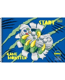 imagem principal do produto Caderno de Cartografia e Desenho Milimetrado Espiral Capa Dura Zoom+ Masculino 96 Folhas