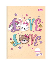 imagem principal do produto Caderno de Linguagem Brochura Capa Dura Spice 40 Folhas