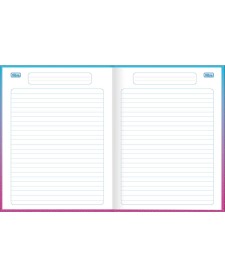 imagem de detalhe produto Caderno de Linguagem Brochura Capa Dura Spice Kids 40 Folhas