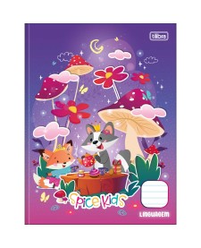 imagem principal do produto Caderno de Linguagem Brochura Capa Dura Spice Kids 40 Folhas