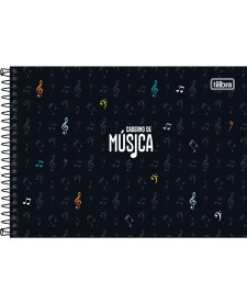 imagem principal do produto Caderno de Música Espiral Capa Dura Pequeno Tilibra 80 Folhas