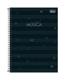 imagem principal do produto Caderno de Música Espiral Capa Dura Universitário Tilibra 80 Folhas