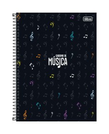 imagem principal do produto Caderno de Música Espiral Capa Dura Universitário Tilibra 80 Folhas