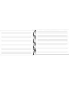 imagem de detalhe produto Caderno de Música Espiral Capa Flexível Pequeno Tilibra 48 Folhas