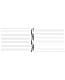 imagem de detalhe produto Caderno de Música Espiral Capa Flexível Pequeno Tilibra 48 Folhas