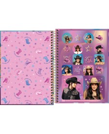 imagem de detalhe produto Caderno Espiral Capa Dura 1/4 Ana Castela 80 Folhas