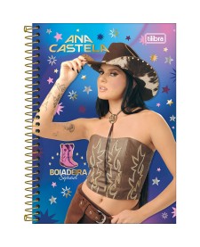 imagem principal do produto Caderno Espiral Capa Dura 1/4 Ana Castela 80 Folhas