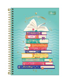 imagem principal do produto Caderno Espiral Capa Dura 1/4 Bookland 80 folhas