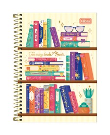 imagem principal do produto Caderno Espiral Capa Dura 1/4 Bookland 80 folhas