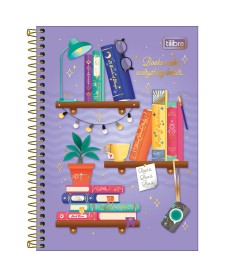 imagem principal do produto Caderno Espiral Capa Dura 1/4 Bookland 80 folhas