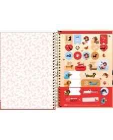 imagem de detalhe produto Caderno Espiral Capa Dura 1/4 Brownie 80 folhas