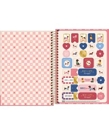 imagem de detalhe produto Caderno Espiral Capa Dura 1/4 Brownie 80 folhas