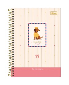 imagem principal do produto Caderno Espiral Capa Dura 1/4 Brownie 80 folhas