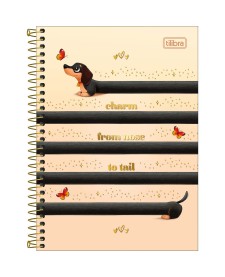 imagem principal do produto Caderno Espiral Capa Dura 1/4 Brownie 80 folhas