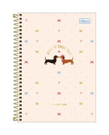 imagem principal do produto Caderno Espiral Capa Dura 1/4 Brownie 80 folhas