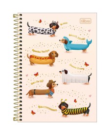 imagem principal do produto Caderno Espiral Capa Dura 1/4 Brownie 80 folhas