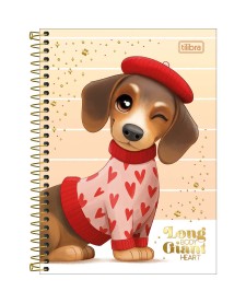 imagem principal do produto Caderno Espiral Capa Dura 1/4 Brownie 80 folhas