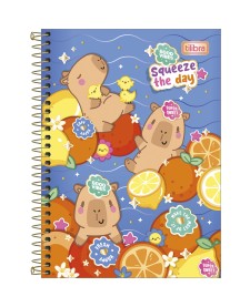 imagem principal do produto Caderno Espiral Capa Dura 1/4 Capyclub 80 Folhas
