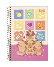 imagem principal do produto Caderno Espiral Capa Dura 1/4 Capyclub 80 Folhas