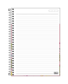 imagem de detalhe produto Caderno Espiral Capa Dura 1/4 Charme 80 Folhas