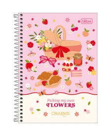 imagem principal do produto Caderno Espiral Capa Dura 1/4 Charme 80 Folhas