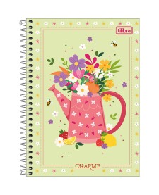imagem principal do produto Caderno Espiral Capa Dura 1/4 Charme 80 Folhas