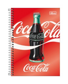 imagem principal do produto Caderno Espiral Capa Dura 1/4 Coca-Cola 80 Folhas