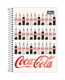 imagem principal do produto Caderno Espiral Capa Dura 1/4 Coca-Cola 80 Folhas