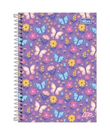 imagem principal do produto Caderno Espiral Capa Dura 1/4 D+ Feminino 96 Folhas