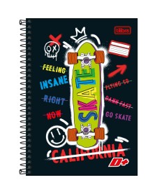 imagem principal do produto Caderno Espiral Capa Dura 1/4 D+ Masculino 200 Folhas