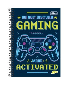 imagem principal do produto Caderno Espiral Capa Dura 1/4 D+ Masculino 96 Folhas