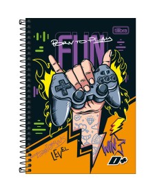 imagem principal do produto Caderno Espiral Capa Dura 1/4 D+ Masculino 96 Folhas
