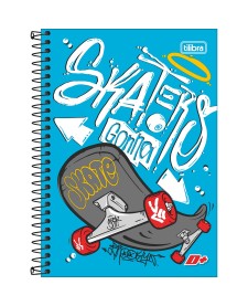 imagem principal do produto Caderno Espiral Capa Dura 1/4 D+ Masculino 96 Folhas