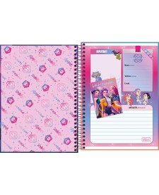imagem de detalhe produto Caderno Espiral Capa Dura 1/4 Guerreiras do K-Pop 80 Folhas