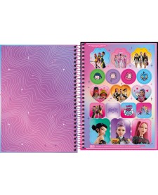 imagem de detalhe produto Caderno Espiral Capa Dura 1/4 Guerreiras do KPop 80 Folhas