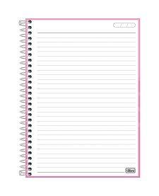 imagem de detalhe produto Caderno Espiral Capa Dura 1/4 Holly 80 Folhas