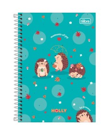 imagem principal do produto Caderno Espiral Capa Dura 1/4 Holly 80 Folhas