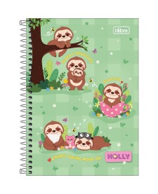 imagem principal do produto Caderno Espiral Capa Dura 1/4 Holly 80 Folhas