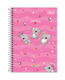 imagem principal do produto Caderno Espiral Capa Dura 1/4 Holly 80 Folhas