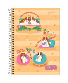 imagem principal do produto Caderno Espiral Capa Dura 1/4 Holly 80 Folhas