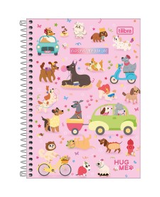 imagem principal do produto Caderno Espiral Capa Dura 1/4 Hug Me 80 Folhas