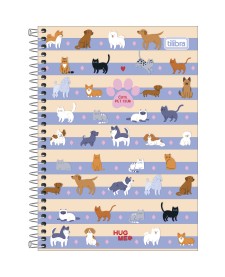 imagem principal do produto Caderno Espiral Capa Dura 1/4 Hug Me 80 Folhas