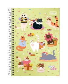imagem principal do produto Caderno Espiral Capa Dura 1/4 Hug Me 80 Folhas