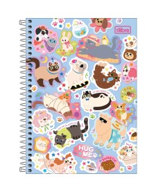 imagem principal do produto Caderno Espiral Capa Dura 1/4 Hug Me 80 Folhas
