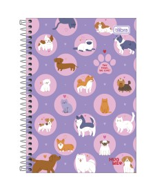 imagem principal do produto Caderno Espiral Capa Dura 1/4 Hug Me 80 Folhas