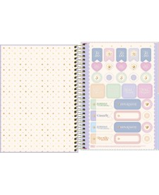 imagem de detalhe produto Caderno Espiral Capa Dura 1/4 Linea 80 Folhas