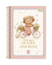 imagem principal do produto Caderno Espiral Capa Dura 1/4 Love Bears 80 Folhas