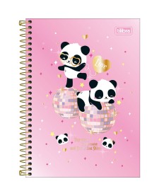 imagem principal do produto Caderno Espiral Capa Dura 1/4 Lovely Friend 80 Folhas